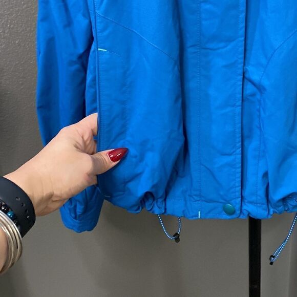 LL BEAN Storm Chaser Jacket Outter Layer Only 264929 Royal Blue Light Blue - Picture 4 of 12